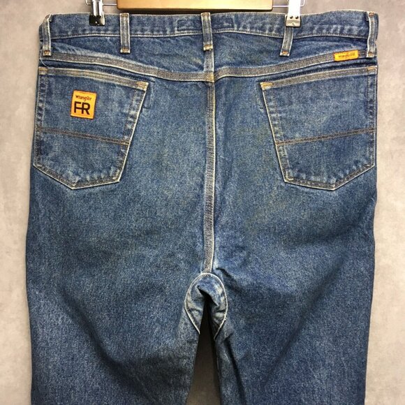 Wrangler FR Mens Blue Jeans size 40x36 Flame Resistant Work Denim Pants